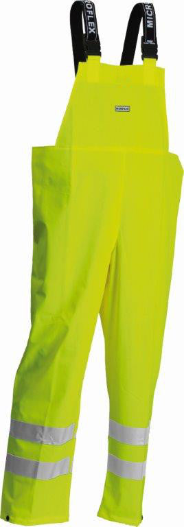 Lyngsoe Microflex Lr59 Salopette Waterproof Hi Vis Yellow Bib & Brace C/W Tape