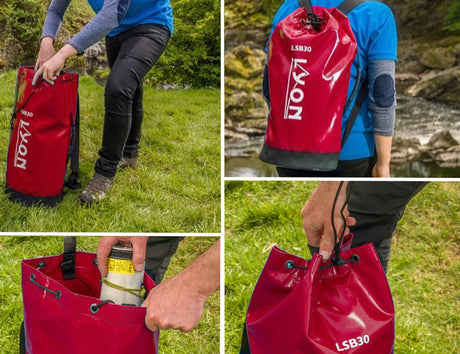 Lyon LBS30ZIP Rope Bag Weatherproof Red 30 Litre Capacity