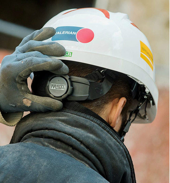 MSA V-Gard 930 Fas-Trac Integrated Over Spectacles Vented Protective Helmet