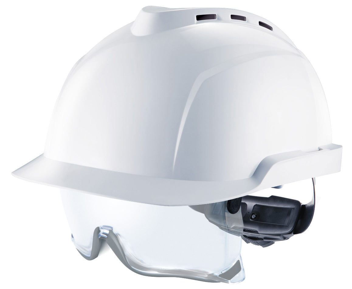 MSA V-Gard 930 Fas-Trac Integrated Over Spectacles Vented Protective Helmet