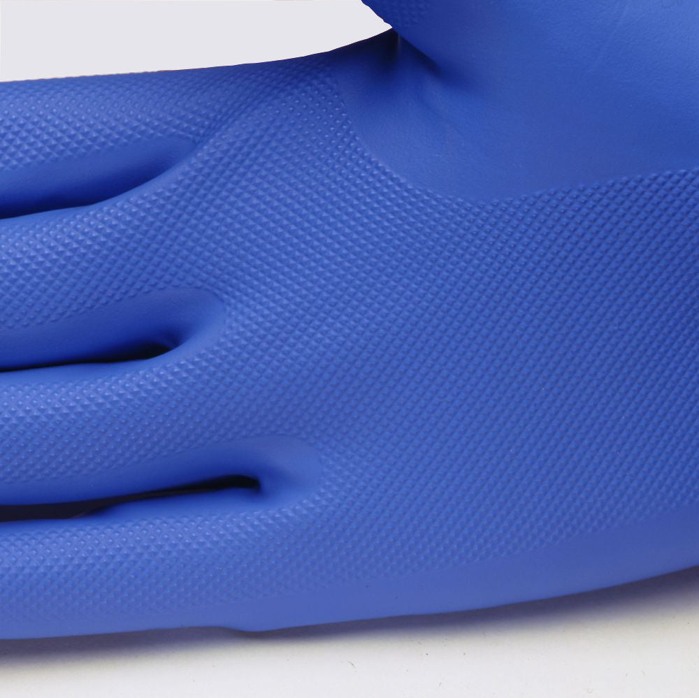 Marigold G25B 37-501 Nitrile Coated Protective Blue Glove 12 Pairs