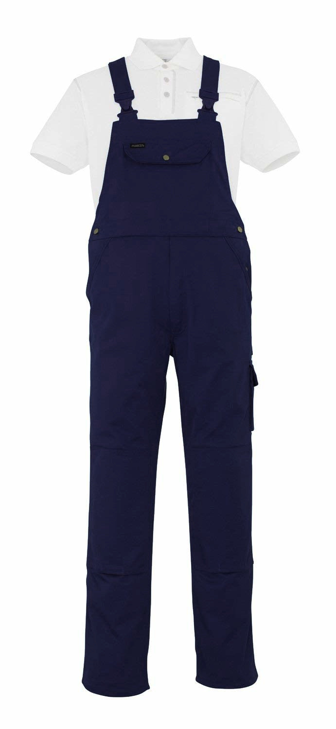 Mascot Darwin 00269 Bib & Brace Work Polycotton Trousers with Knee pad pockets