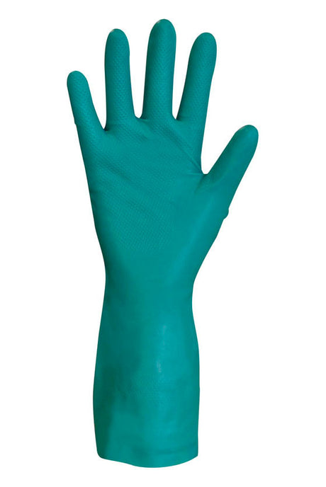Polyco 27-MAT Matrix Nitri-Chem Nitrile Chemical Resistant Flock Lined Safety Gauntlets
