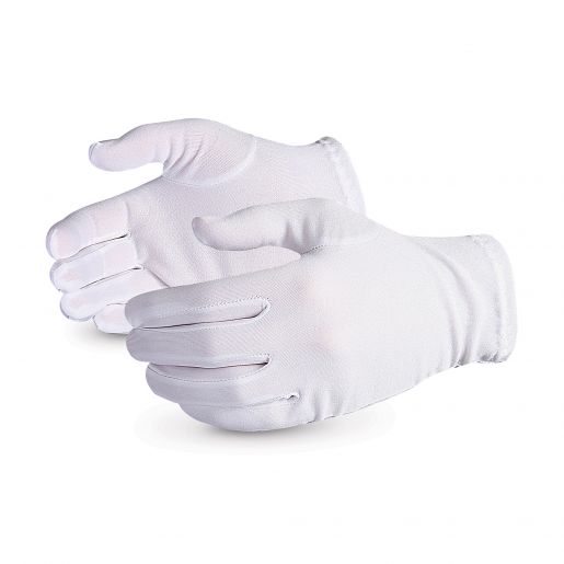 OptiPro A03-76NYWT Lint-Free Nylon Inspection Gloves White