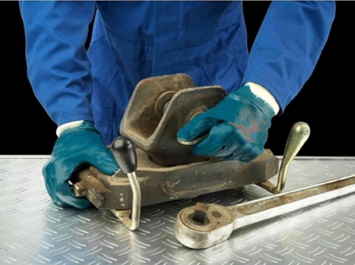 Marigold Industrial Nitrotough N250B Nitrile Full Coated Work Gloves, Size - 7