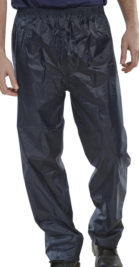 Beeswift NBDTN Nylon PVC Coated Waterproof Work Rain Trousers