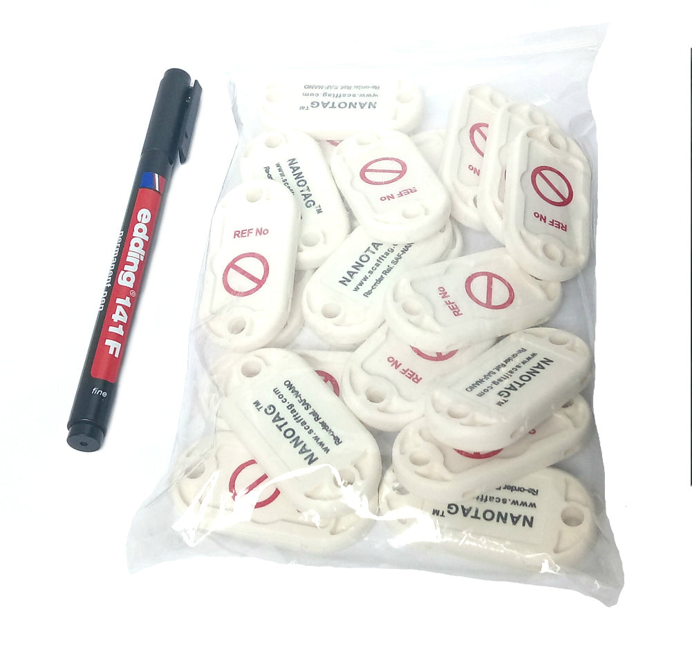 Nanotag Holders with Prohibition Symbol - Pack of 20