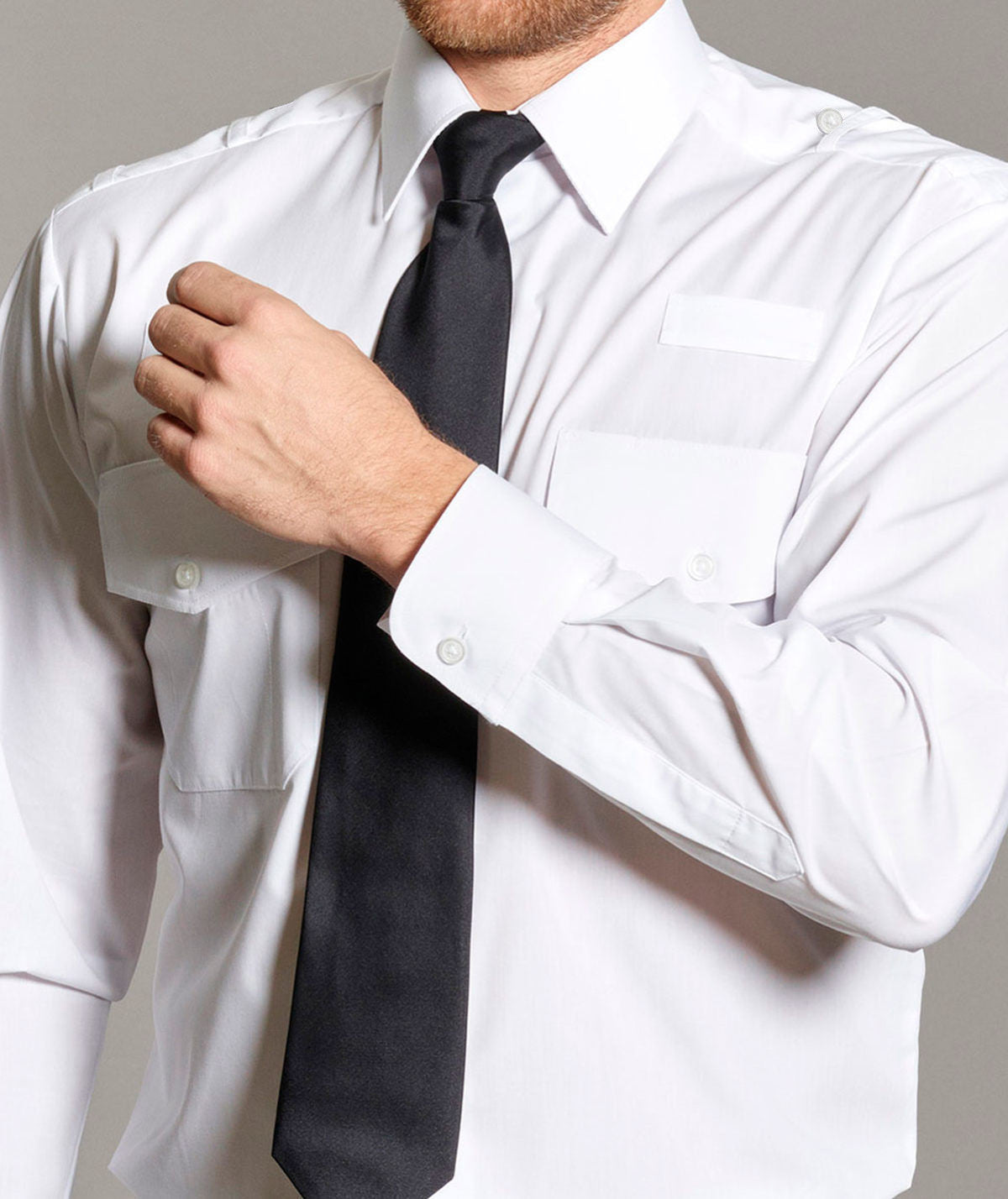 Disley P215 William Pilot Shirt Long Sleeve Polycotton