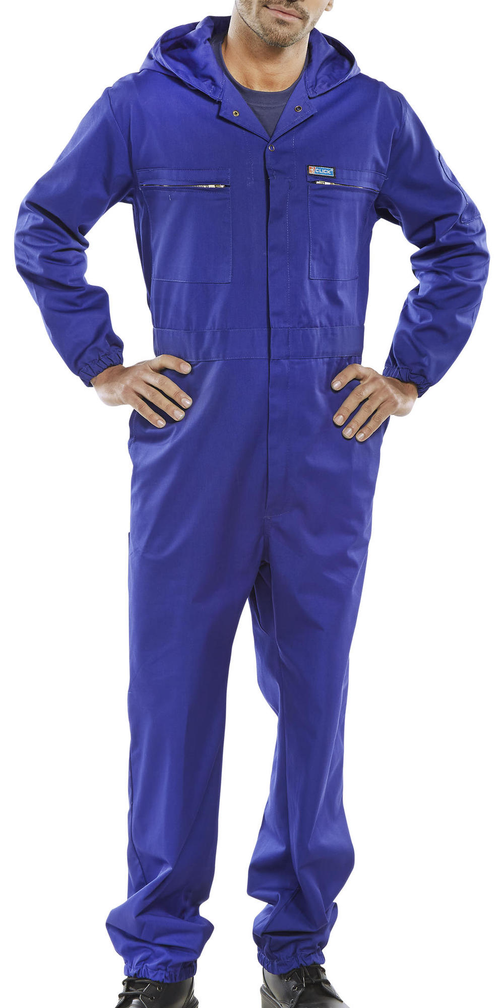 Beeswift PCBSHCAR Royal Blue C/W Hood Super Coverall