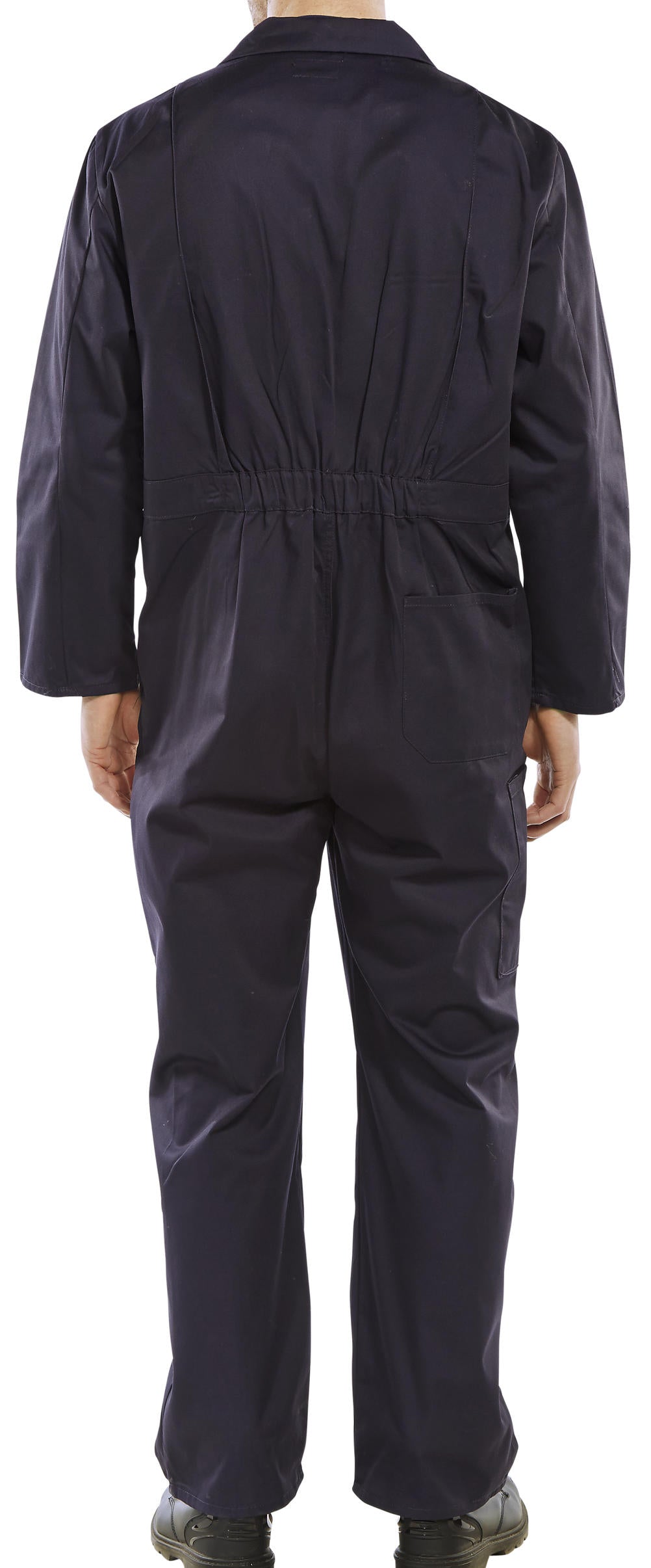 Beeswift PCBS Polycotton 7Oz  Stud Front Navy Coverall