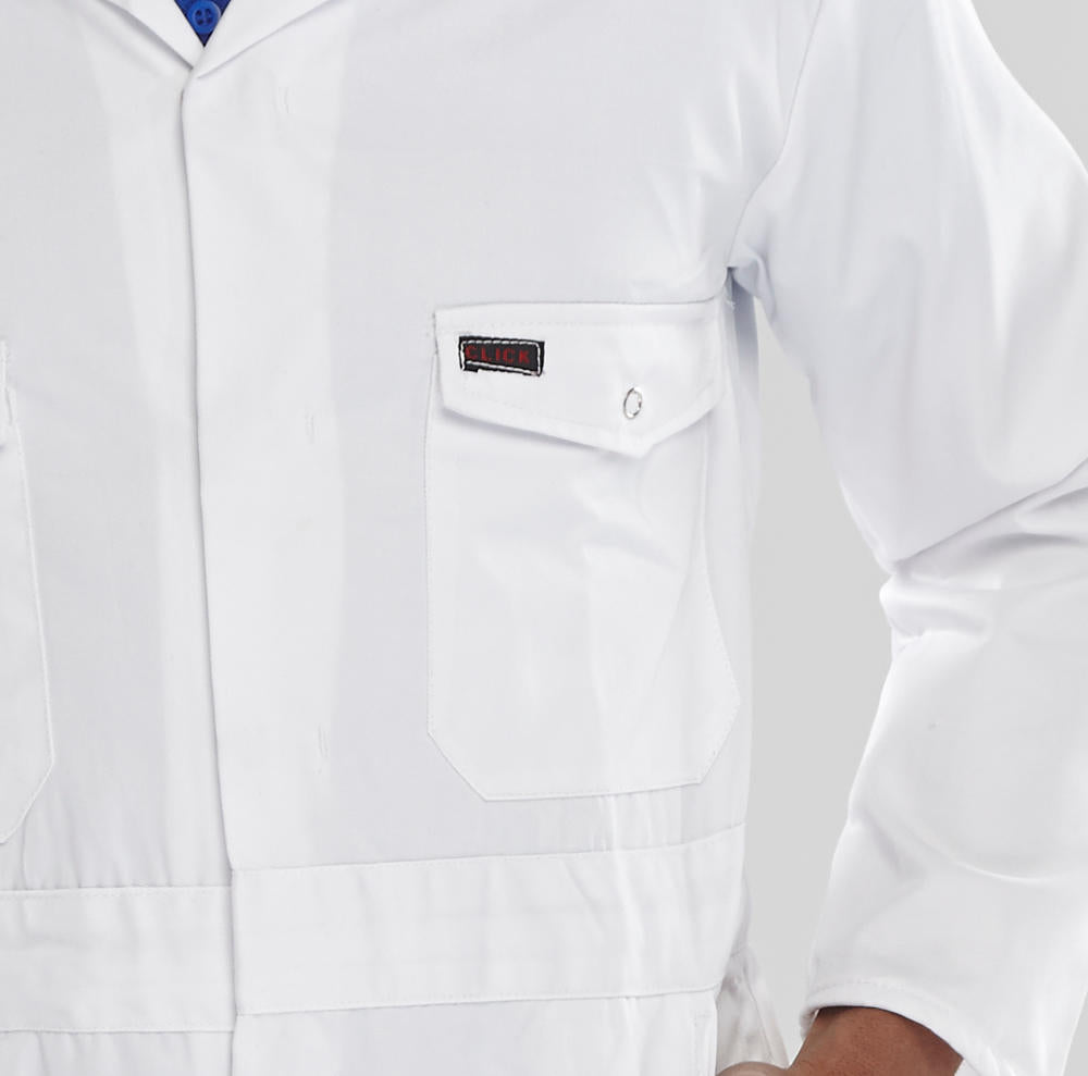 Beeswift Click PCBSW Polycotton Boiler Suit White
