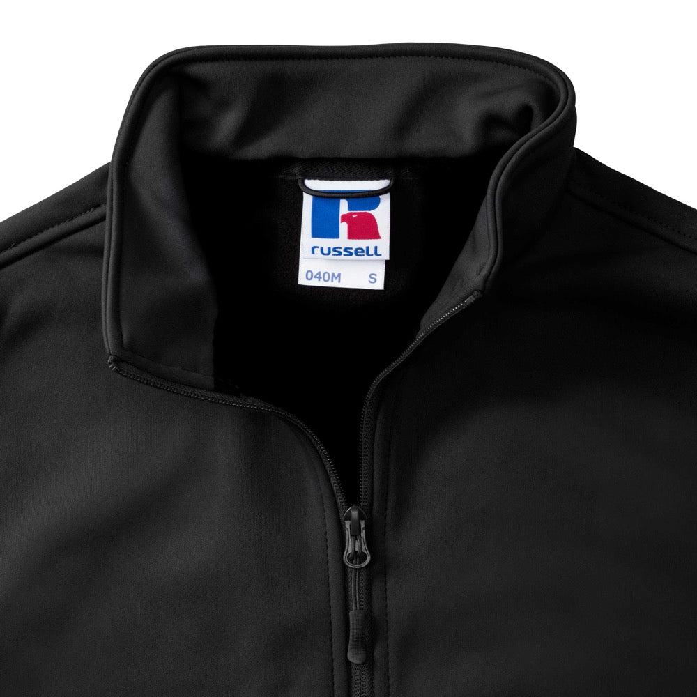 Russell 040M Dual Layer Water Repellent Black Smart Softshell Jacket, Size - XXL