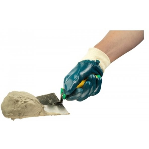 Ansell Nitrotough N630 Men Work Gloves Cotton Liner Nitrile 3/4 Coating Size 9