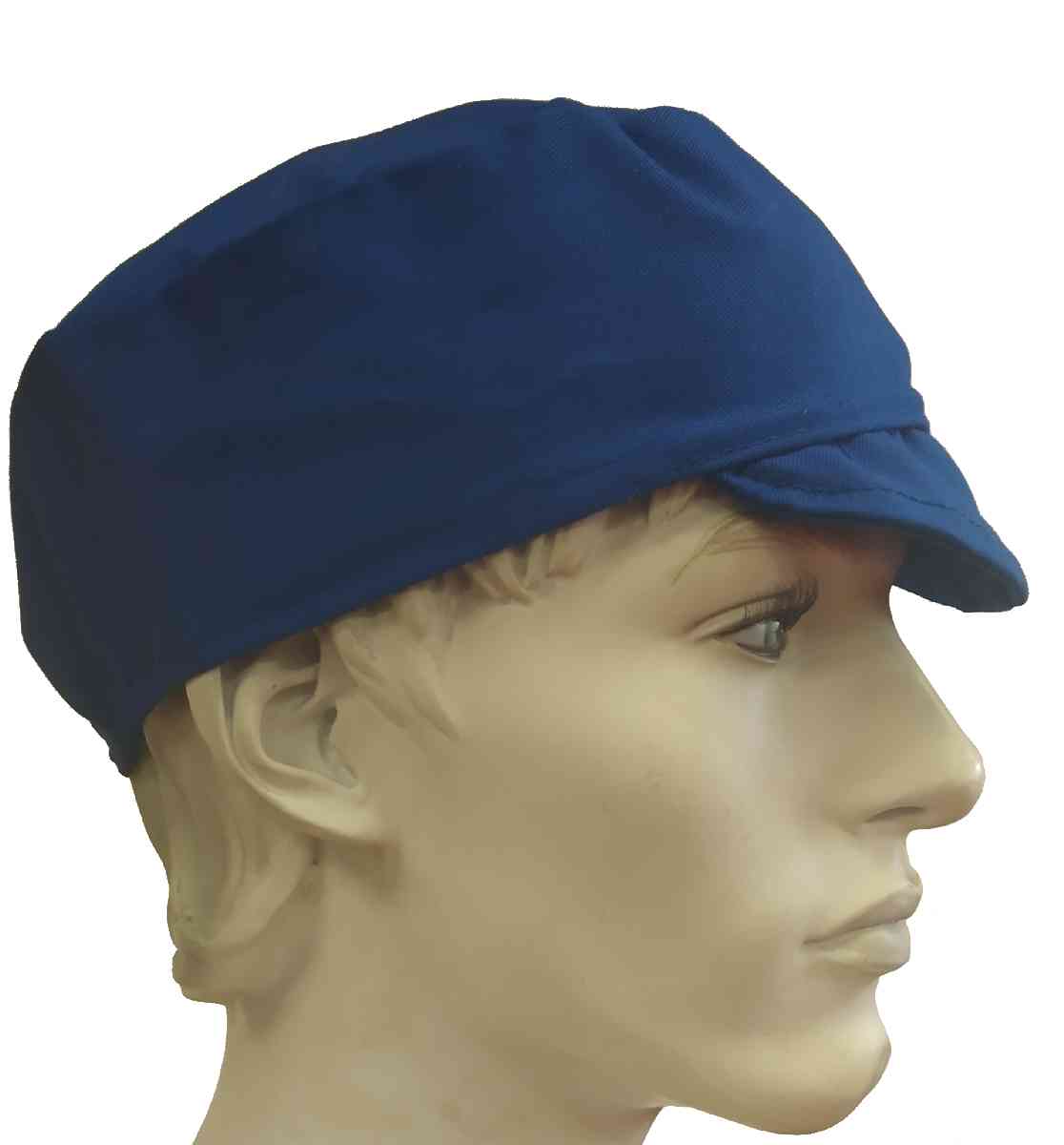 OptiPro Catering Skull Hat with Peak Royal Blue
