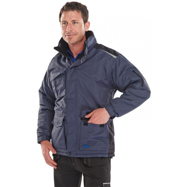 Beeswift PRJNBL Pioneer Waterproof Navy Bomber Jacket, Size - XL