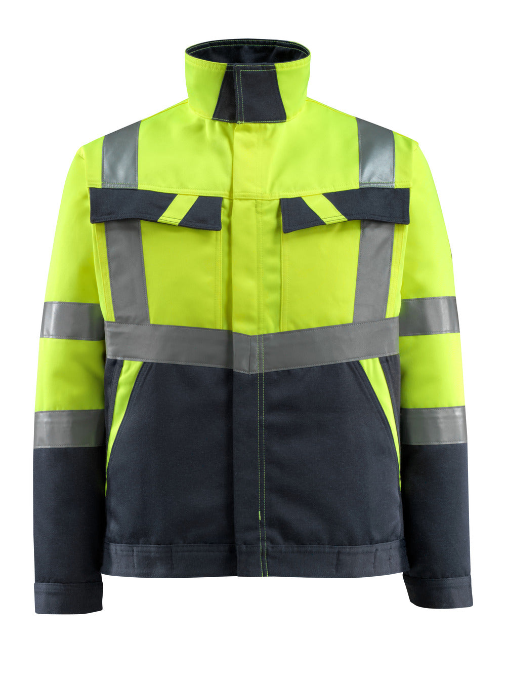 Mascot 15909-948 Foster Men Hi Vis Jacket Polycotton Dual Tone Coat, Size - Large