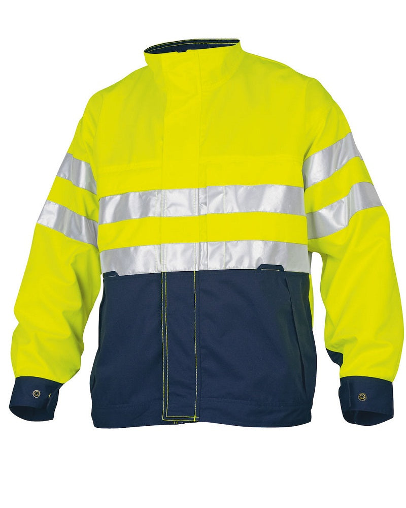 Projob 6401 Polycotton Hi Vis Pilot Style Jacket, Size - 2XL