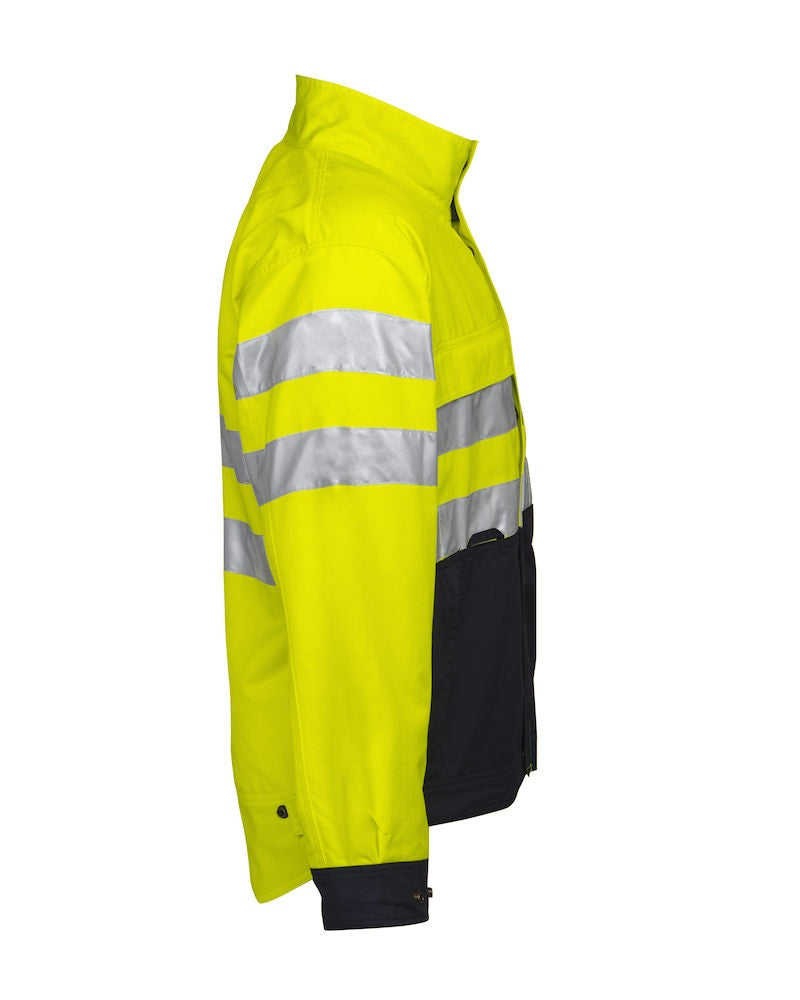 Projob 6401 Polycotton Hi Vis Pilot Style Jacket, Size - 2XL