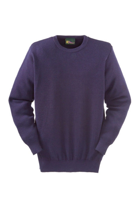 Balmoral Knitwear Wool Blend Navy Ladies Crew Neck Pullover