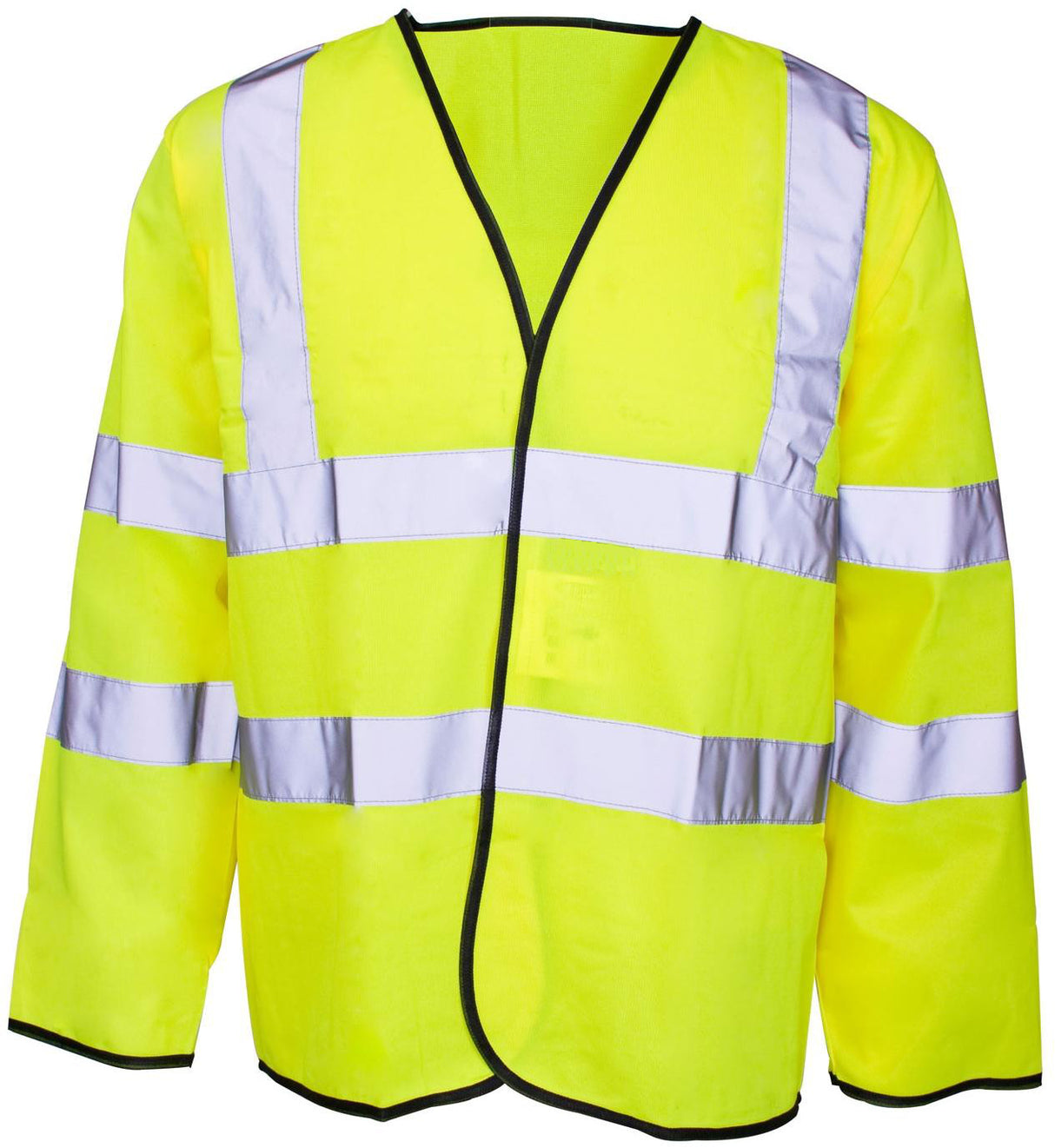 BEESWIFT Jerkin Lightweight Hi Vis Polyester Vest Long Sleeves Yellow