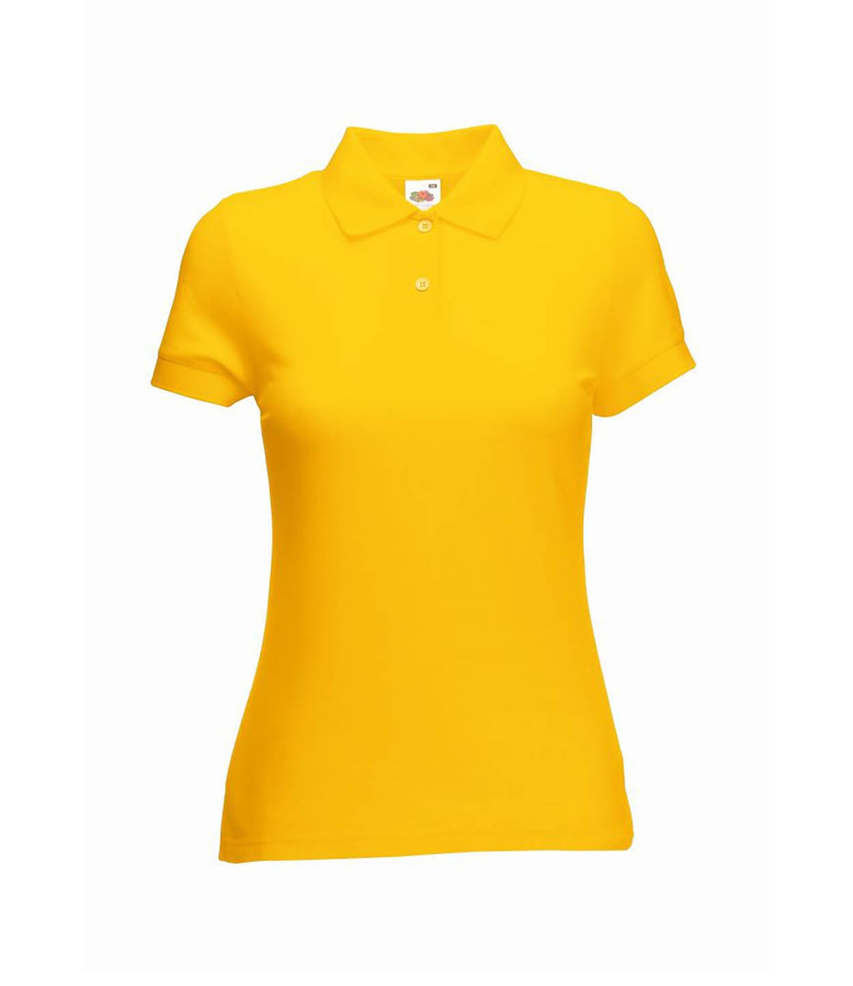 Fruit of the Loom SS86 Ladies Polo Shirt Short Sleeve Polycotton Yellow, Size - Large