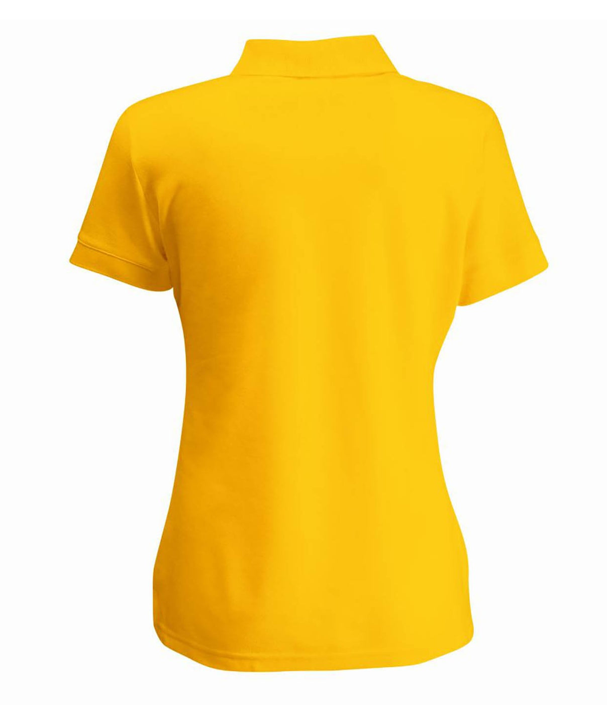 Fruit of the Loom SS86 Ladies Polo Shirt Short Sleeve Polycotton Yellow, Size - Large