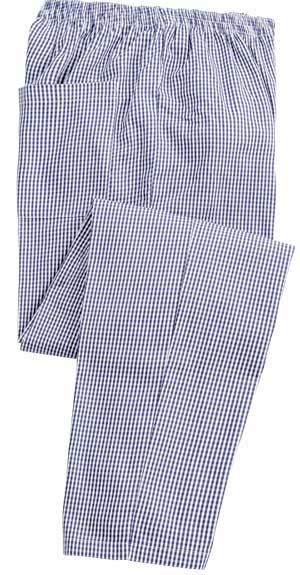 Beeswift CCCTSCNW Chefs Trousers Polycotton Small Checks Navy / White