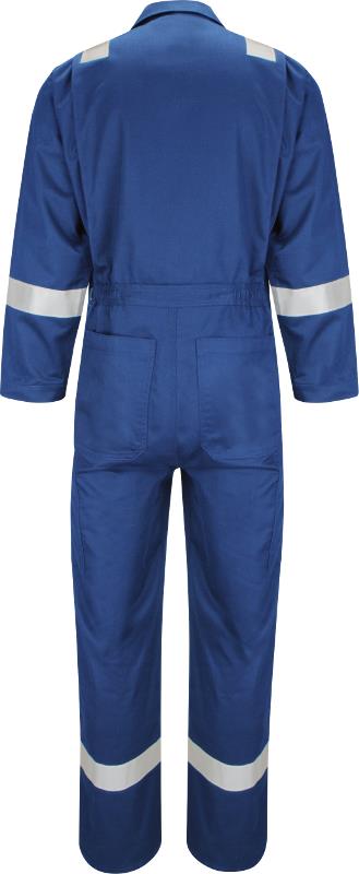 Bulwark Hi Vis Flame Resistant Anti-static 350Gsm Work FR Coverall Deluxe (CAD6) Royal Blue