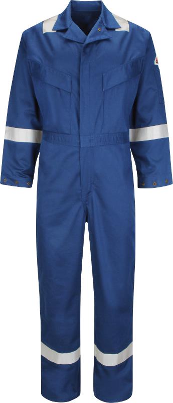 Bulwark CAD4 Hi Vis Lightweight FR Overall Flame Retardant Antistatic 250Gsm Royal Blue