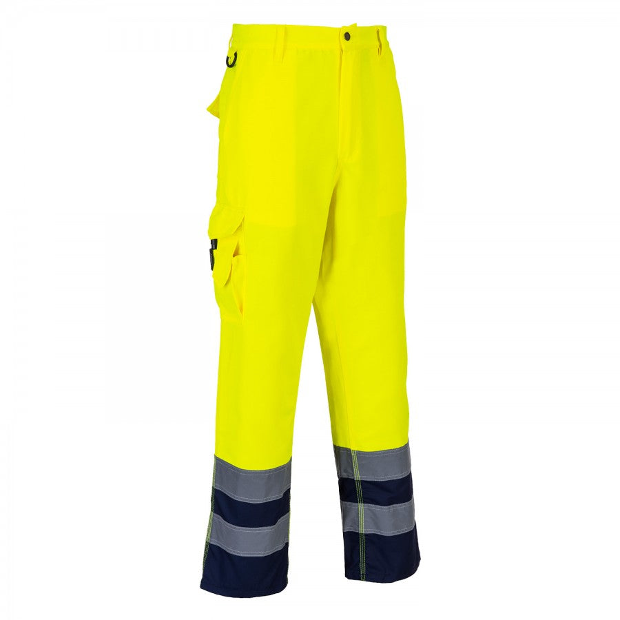 Portwest E047 Men Work Trousers High Visibility Two Tone