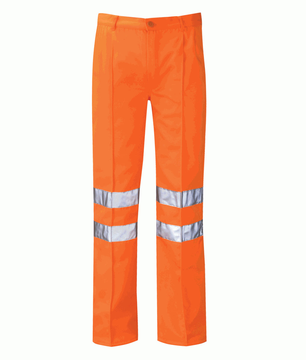 Orbit International PCRTTR Delta Men Hi Vis Trousers Orange North Sea