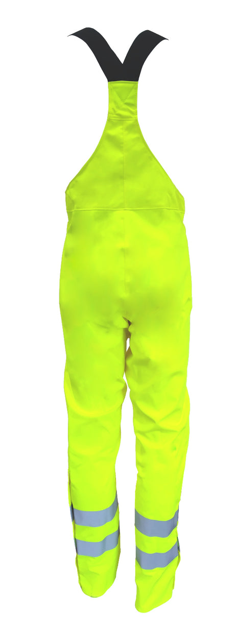 Gore-Tex Over Trousers With Braces Waterproof High Visibility Yellow