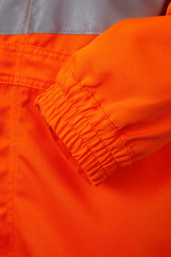 PULSAR Pulsarail PR339 Rail Spec Overall PolyCotton Combat Coverall Hi-Vis Orange