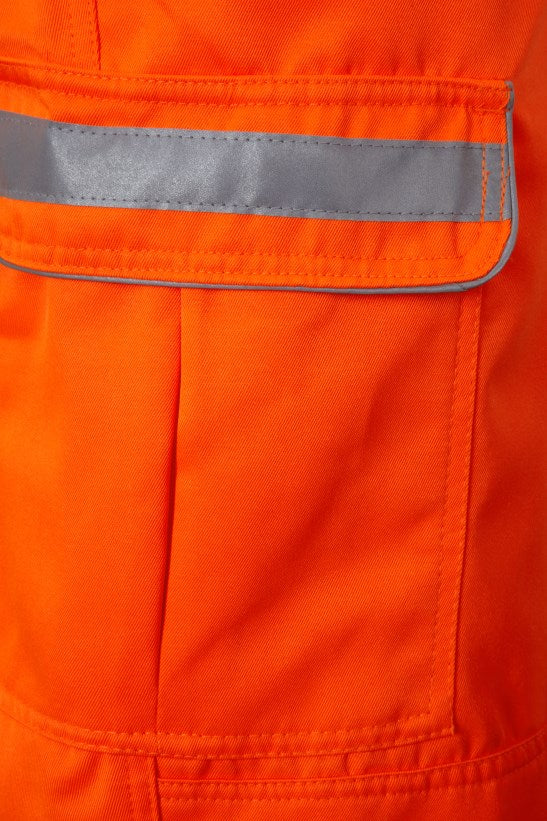 PULSAR Pulsarail PR339 Rail Spec Overall PolyCotton Combat Coverall Hi-Vis Orange