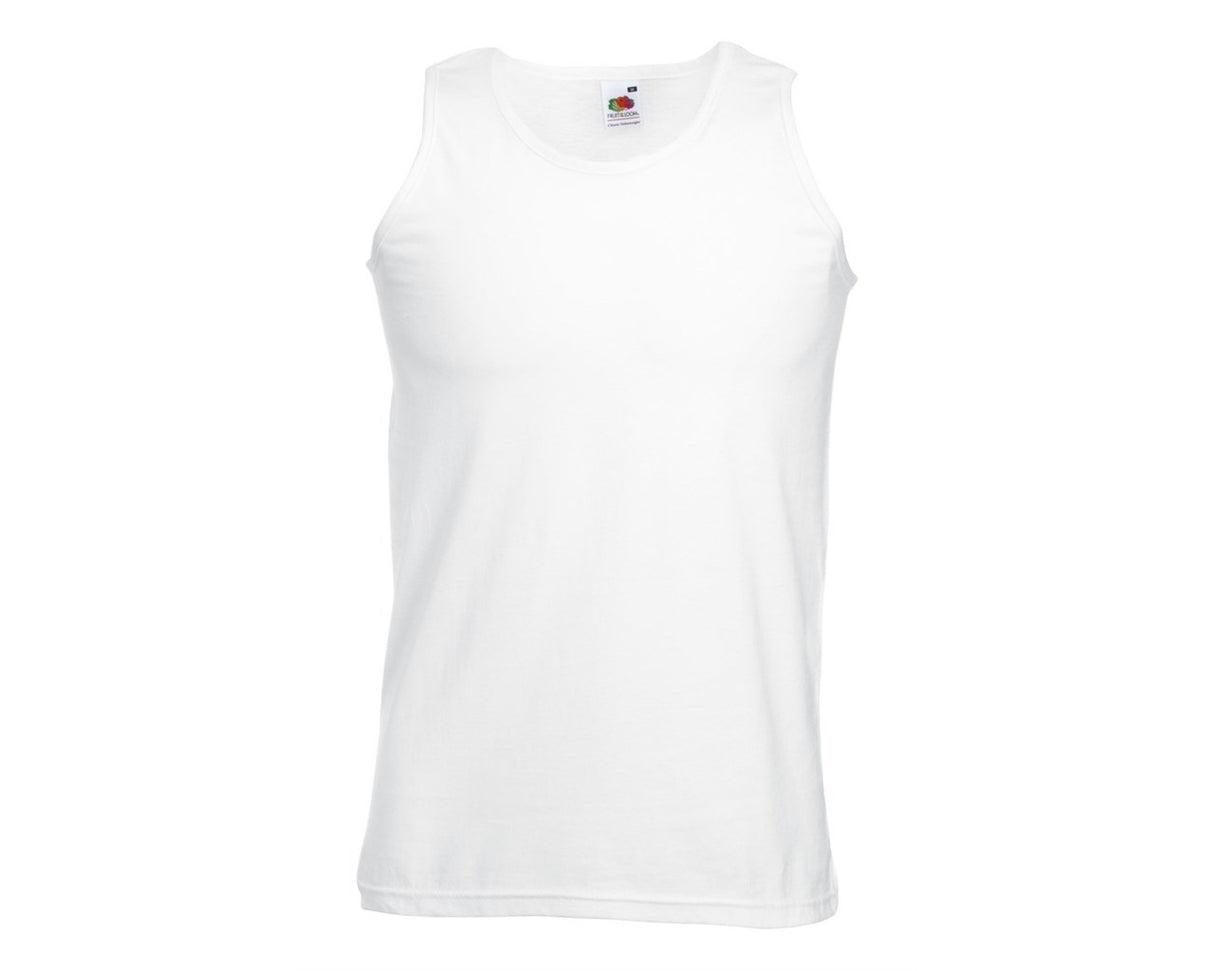 Fruit Of The Loom 61098 Men Athletic Vest White, Size - Small
