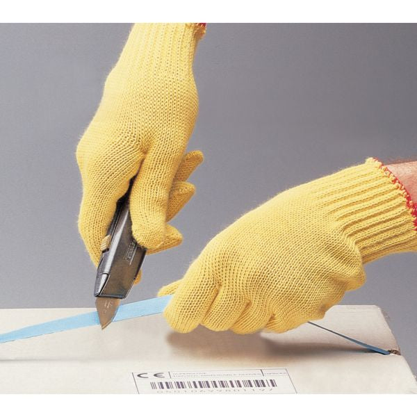 Polyco Touchstone Level-4 Cut Resistant Heavyweight Kevlar Knitted Gloves Size 8