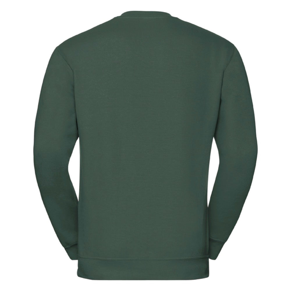 Russell 272M Men V-Neck Sweatshirt Polycotton Bottle Green, Size - Large