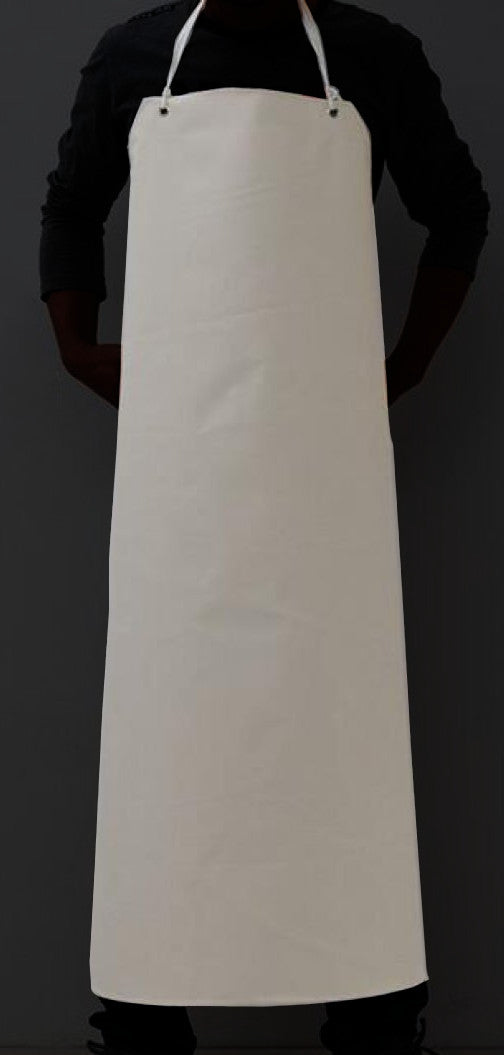 Rushall Heavyweight Rubber Apron 42" x 36" White