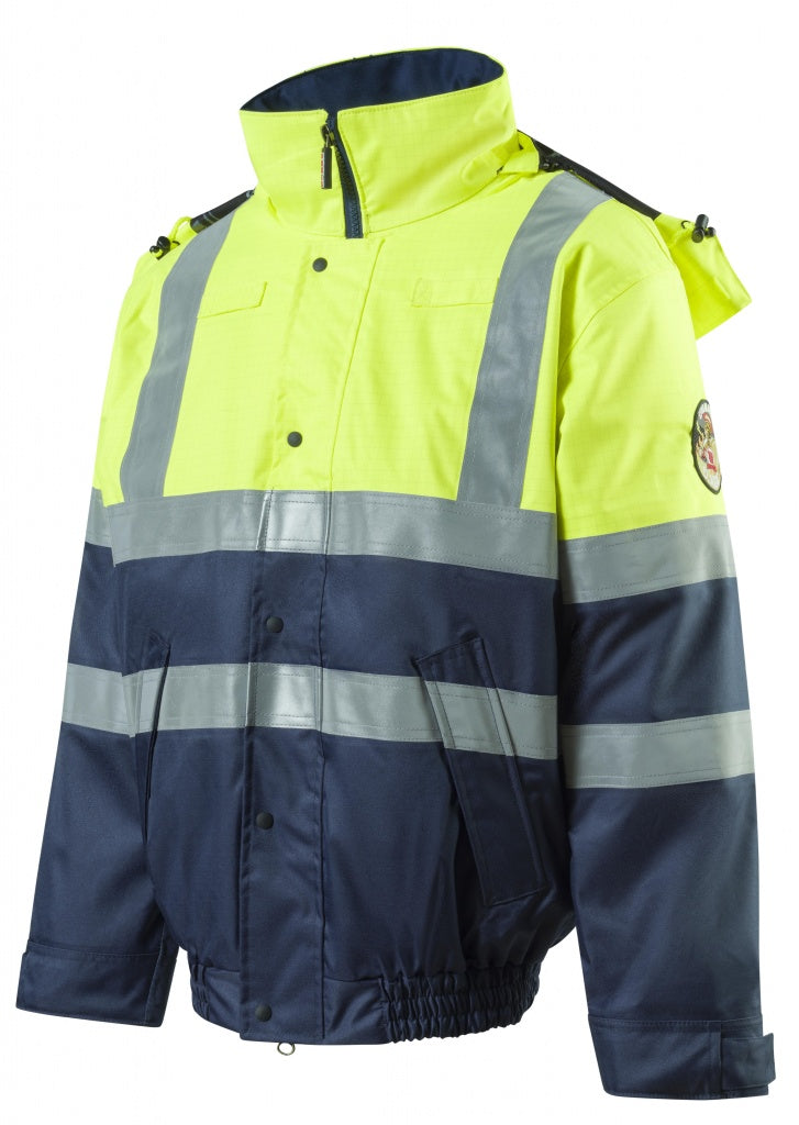 Roots RO1547 Stormbuster Men Bomber Jacket Waterproof Hi Vis Flame Retardant Size M