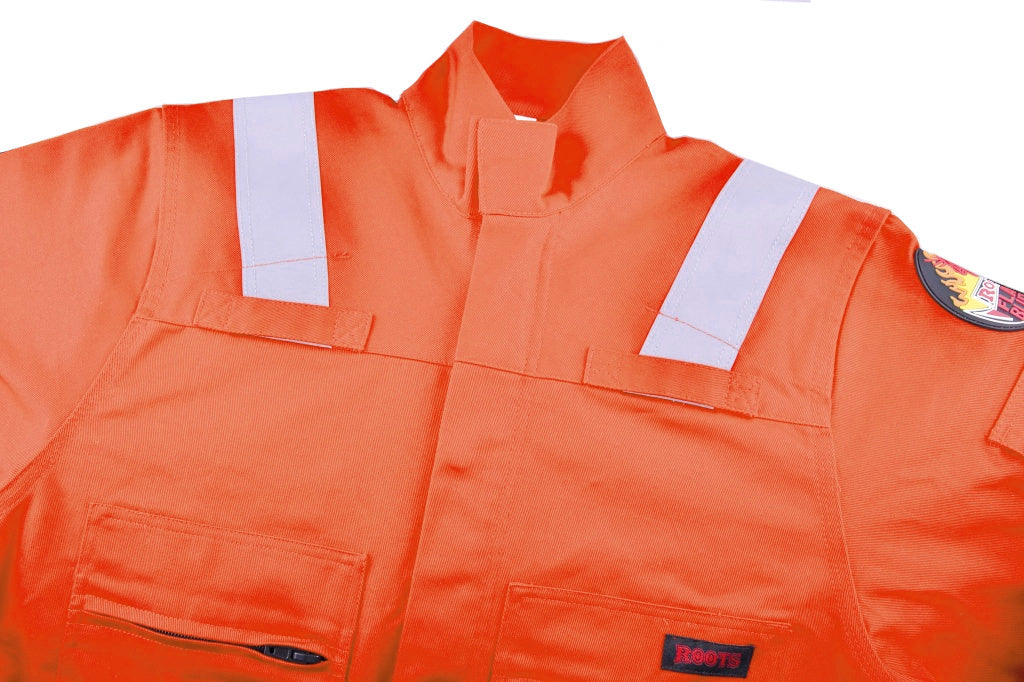 Roots Flamebuster Fire Resistant High Visibility Classic FR Coverall Orange