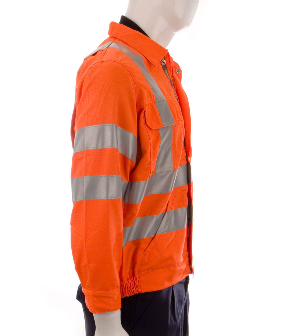 Beeswift RSJ Polycotton Hi Vis Teflon Coated Orange Jacket