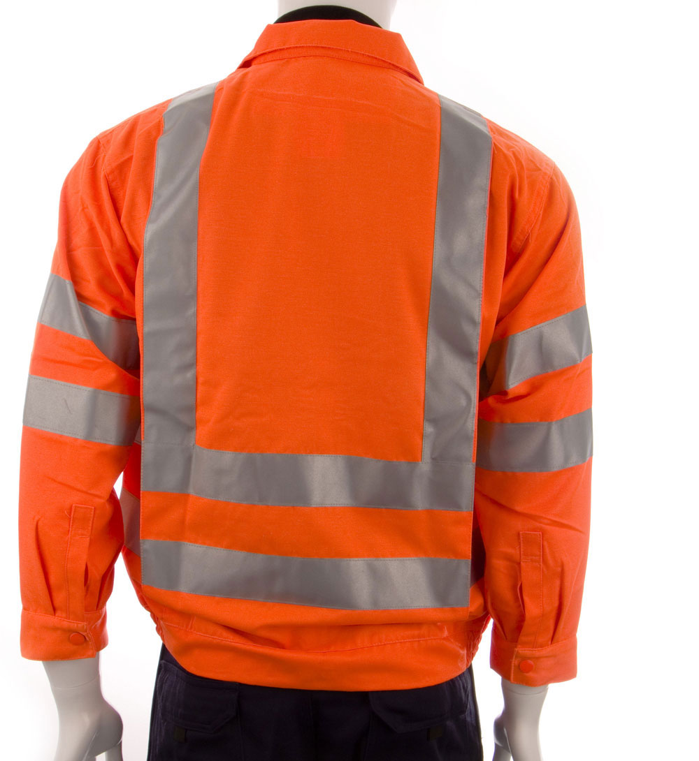 Beeswift RSJ Polycotton Hi Vis Teflon Coated Orange Jacket