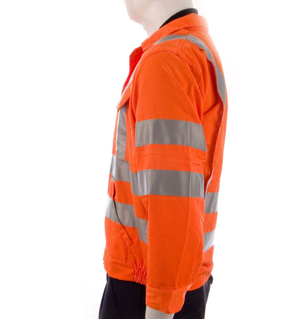 Beeswift RSJ Polycotton Hi Vis Teflon Coated Orange Jacket