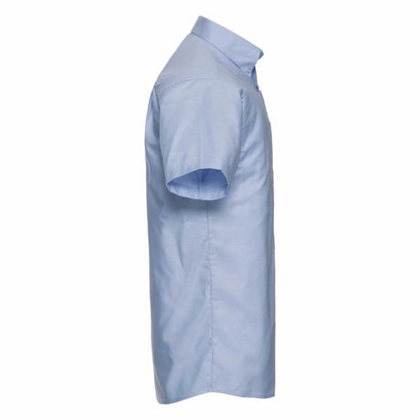 Russell Collection 933M Men’s Short Sleeve Classic Oxford Shirt Blue