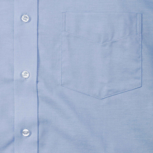 Russell Collection 933M Men’s Short Sleeve Classic Oxford Shirt Blue