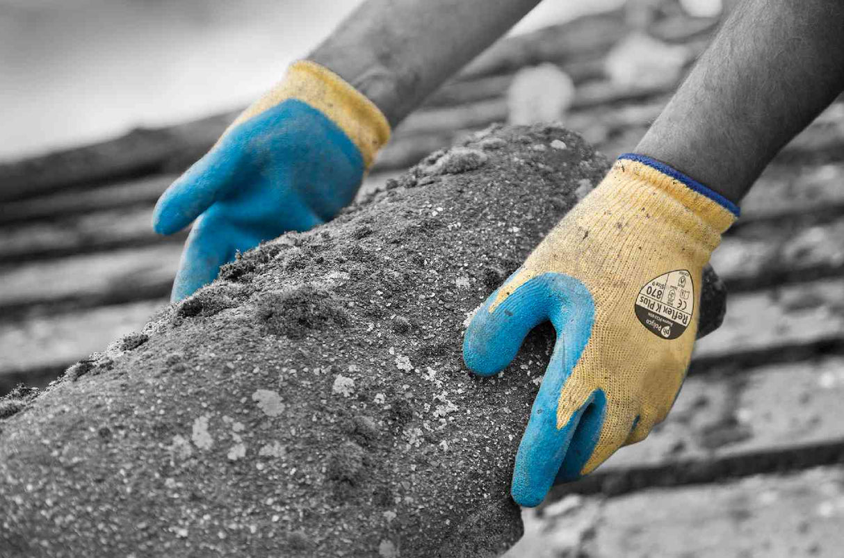 Polyco Reflex K Plus Safety Work Gloves Cut Resistant Latex Coated
