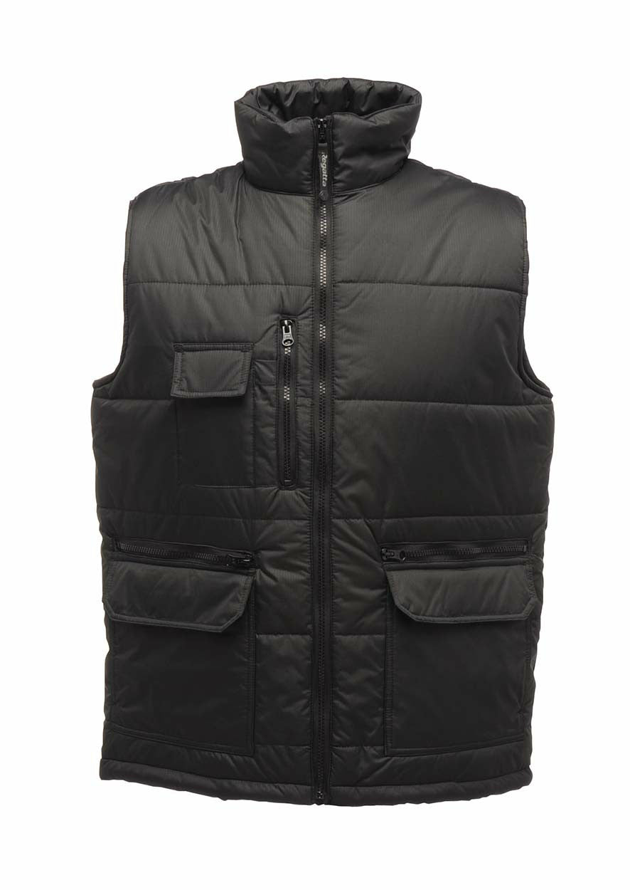 Regatta TRA803 Steller Multi-Zip Multi-Pockets Insulated Bodywarmer Black