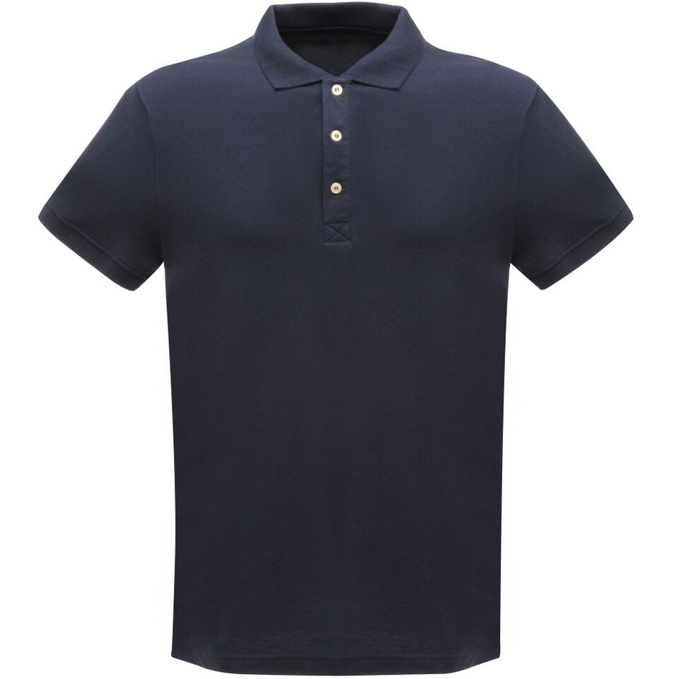 Regatta TRS143 Rib Collar Mens Classic Polo Shirt Navy