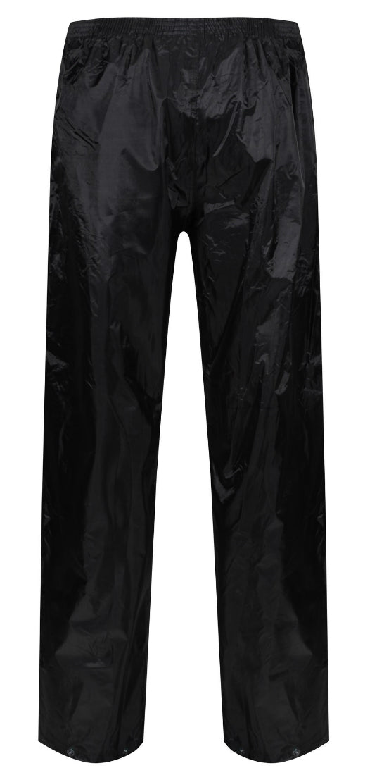 Regatta W308 Stormbreak Waterproof Polyester Black Overtrouser