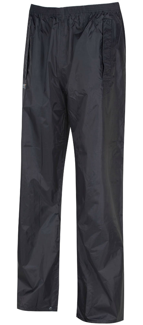Regatta W308 Stormbreak Waterproof Polyester Black Overtrouser